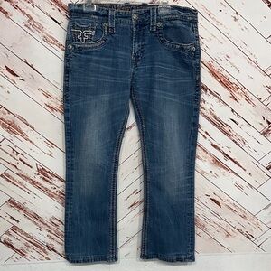 Men’s Rock Revivwl boot cut jeans